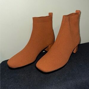 Libbey Women's Orange Ankle Boots (Tijn Libby boots)